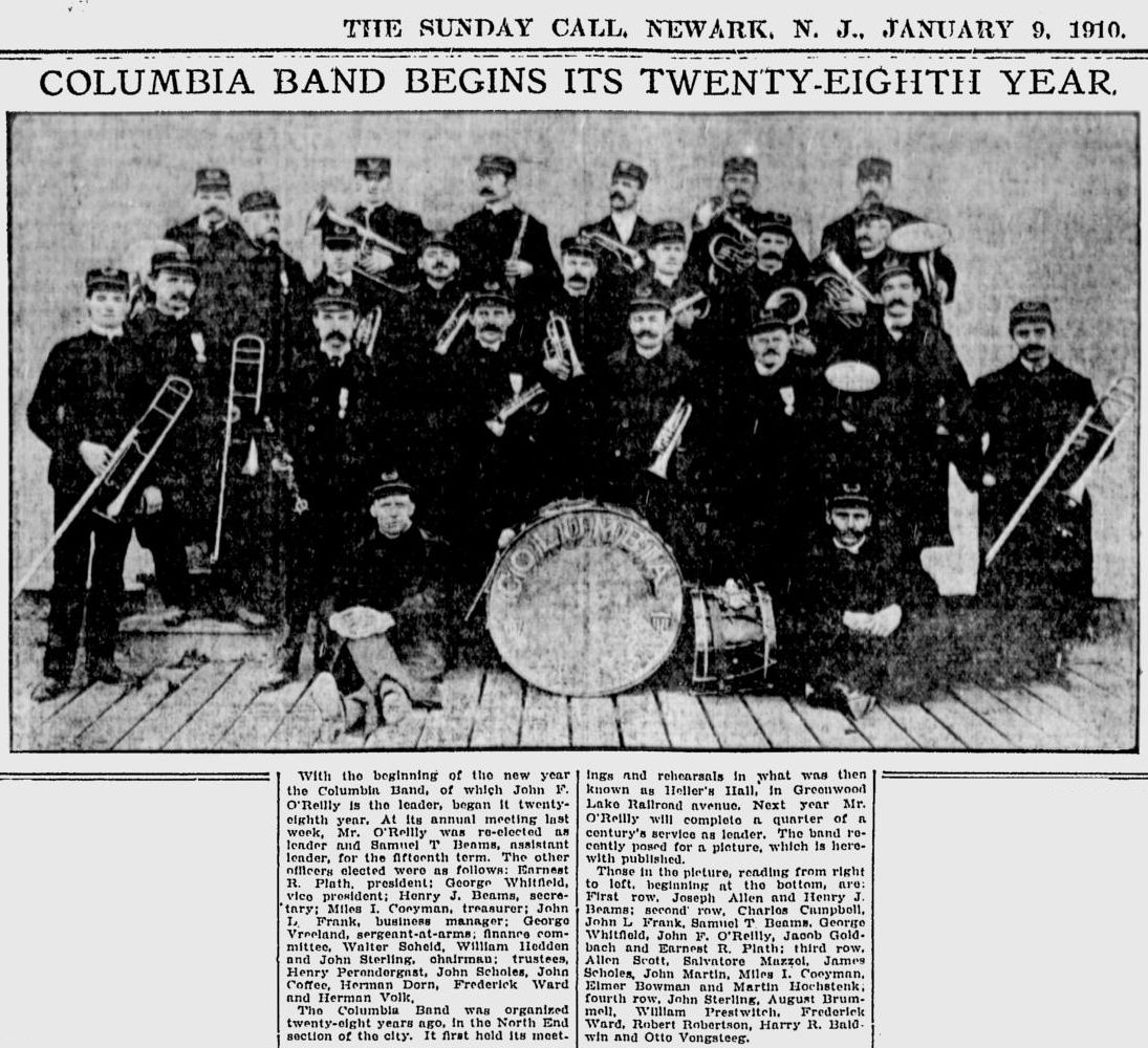 Columbia Band Begins Its Twenty-Eighth Year
1910
