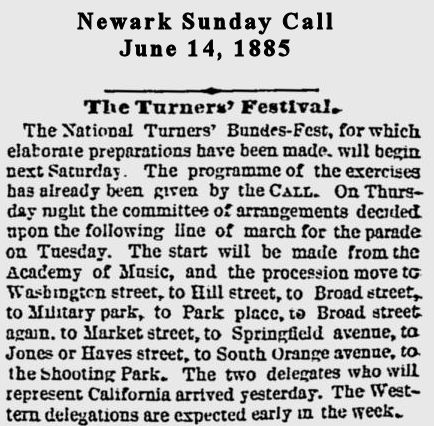 The Turners' Festival
June 14, 1885
Newark Sunday Call
