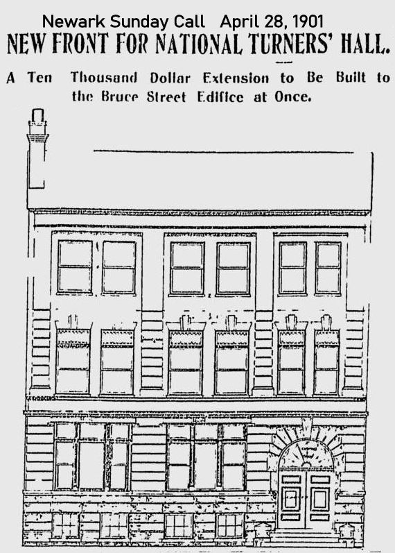 New Front for National Turner's Hall
April 28, 1901
