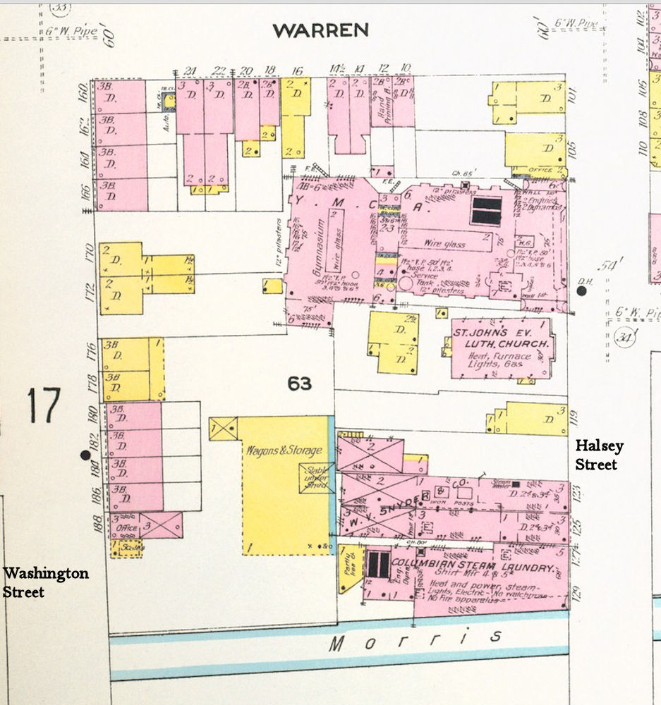 1908 Map
107-111 Halsey Street
