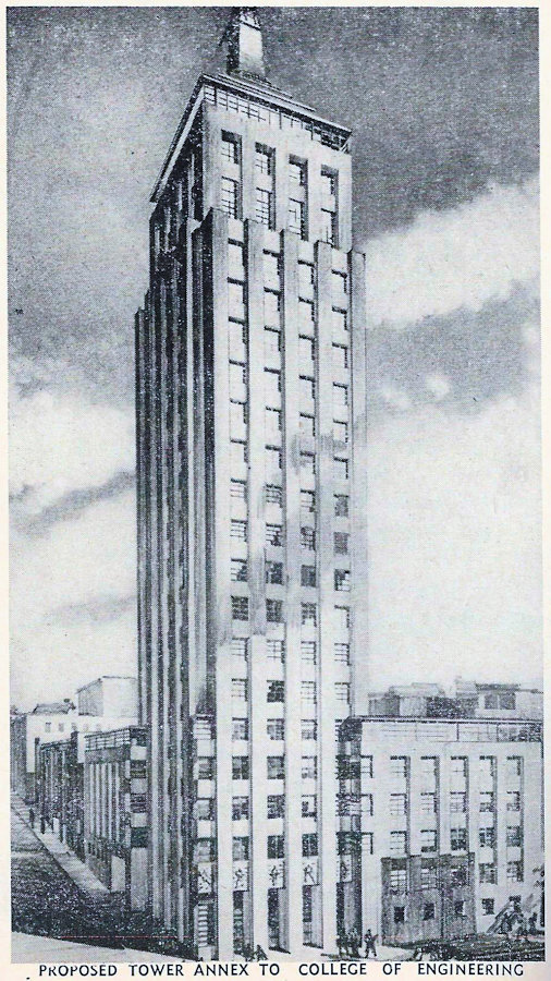 Proposed Tower Annex
Corner of High Street & Summit Place
1945
Photo from Newark City of Opportunity Municipal Yearbook 1945-46
