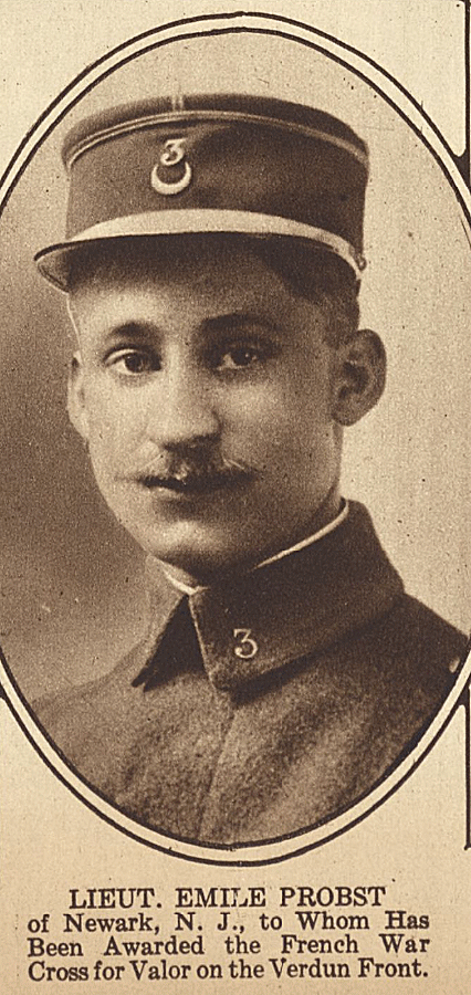 Probst, Emile Lieutenant 
1918
