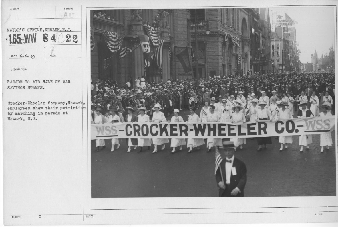 Crocker-Wheeler Company Employees Show Their Patriotism
