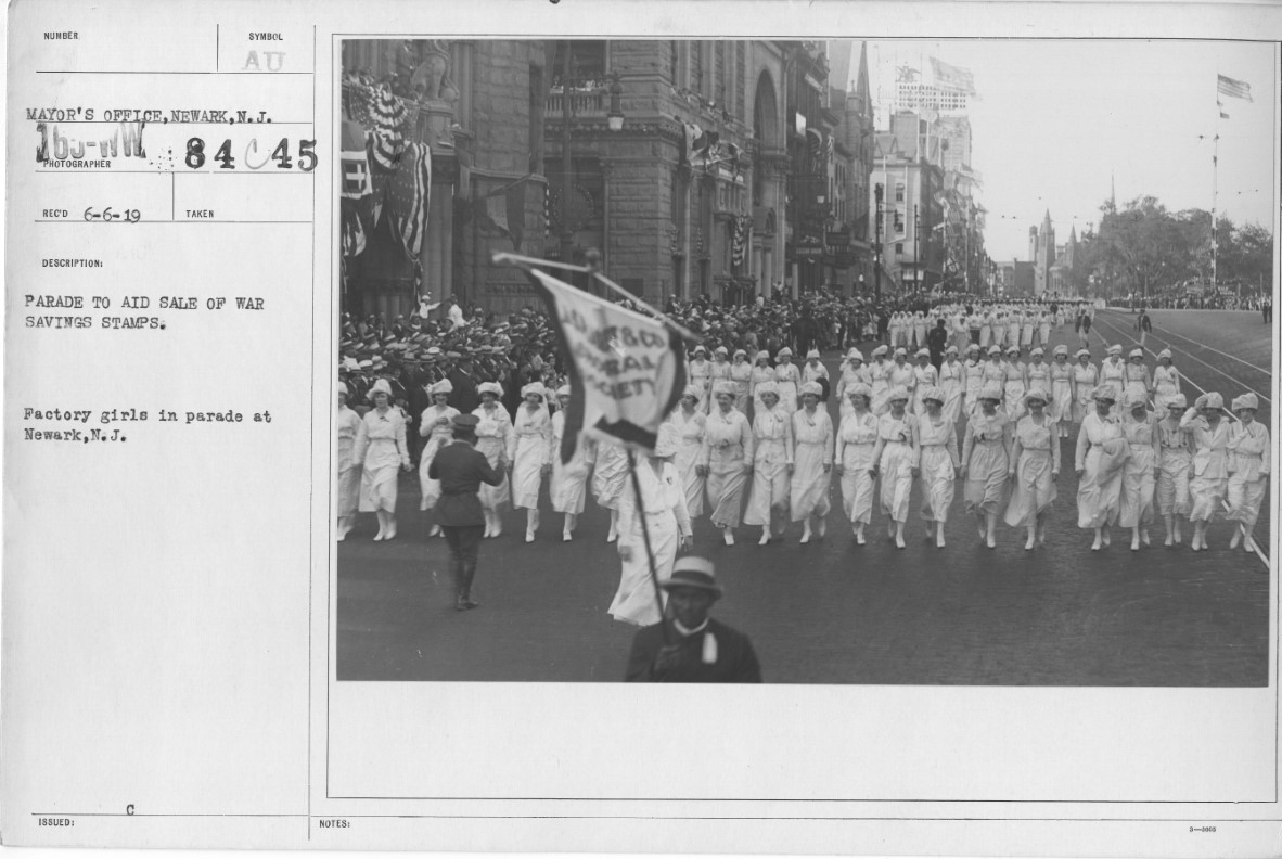 Factory Girls in Parade
