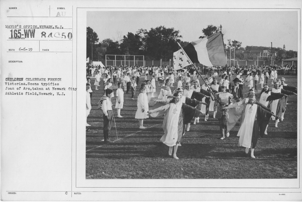 Children Celebrate French Victories
