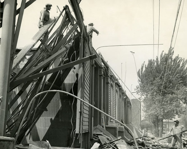 Demolishing for Baxter Terrace
Photo from Nathaniel Rubel
