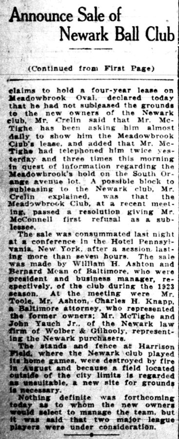 December 7, 1923 Part 2
From the Newark Evening News
