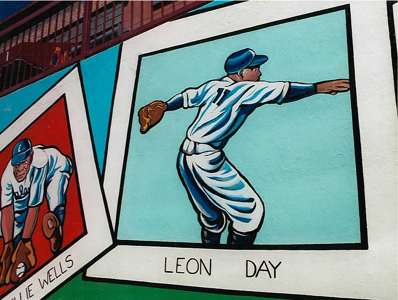 Leon Day
Richard La Rovere was commissioned in 2000 to create a tribute at Bears Stadium honoring the players of the former Newark Eagles Negro League that played in the 1930s-40s.

Photos from Richard La Rovere
