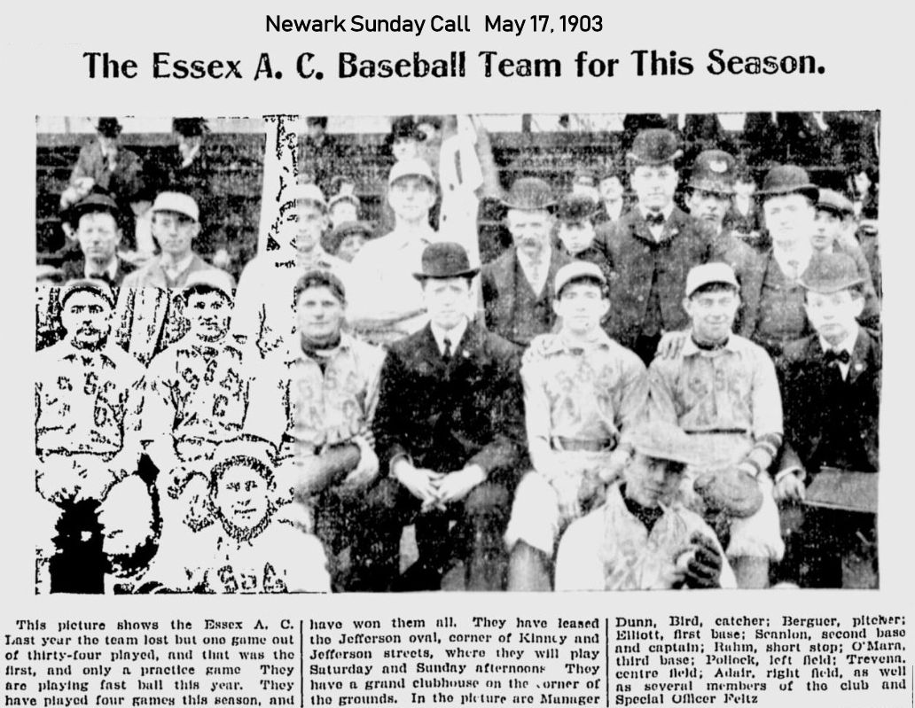 The Essex A. C. Baseball Team for this Season
May 17, 1903
