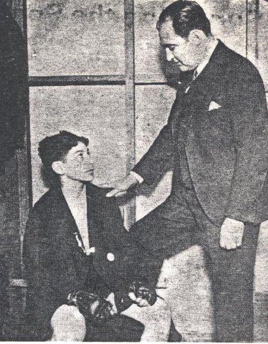 Fiducia, Fred 1926
The above photo is of Fred with his manager, Sam Rose, taken in 1926 when Fred was 13 years old. 
Image from Mrs. Maryann Leo
