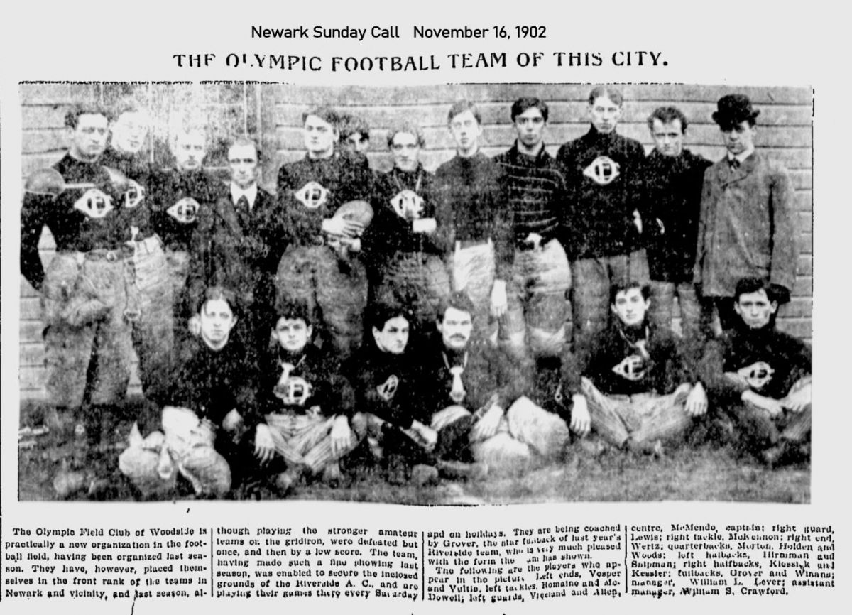 The Olympic Football Team of this City
November 16, 1902
