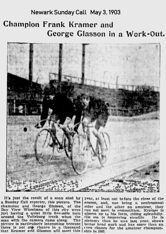 1903-05-03
Champion Frank Kramer and George Glasson in a Work-Out

