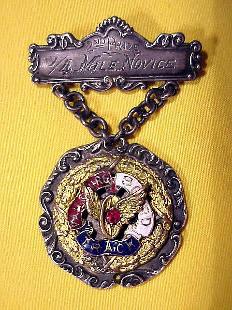 Medal from the Newark Velodrome
