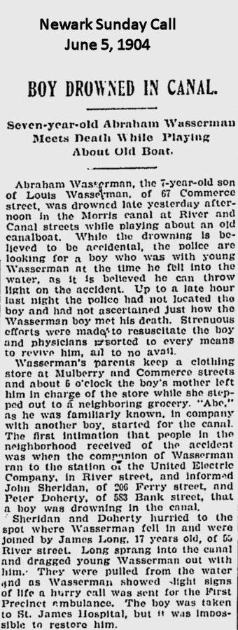 Boy Drowned in Canal
June 5, 1904
