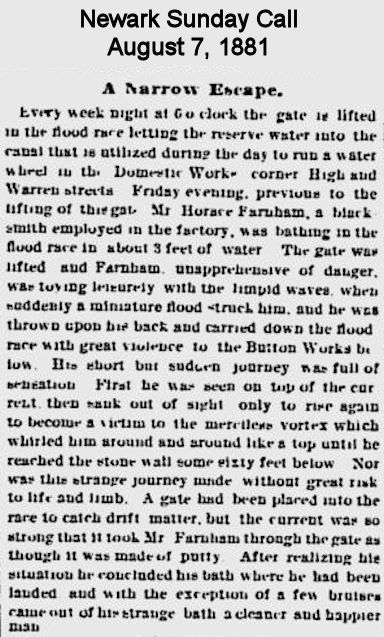 A Narrow Escape
August 7, 1881

