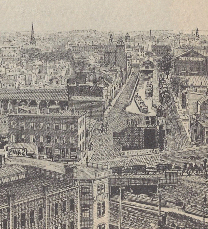 From River Street West to Broad Street
1850's Engraving
