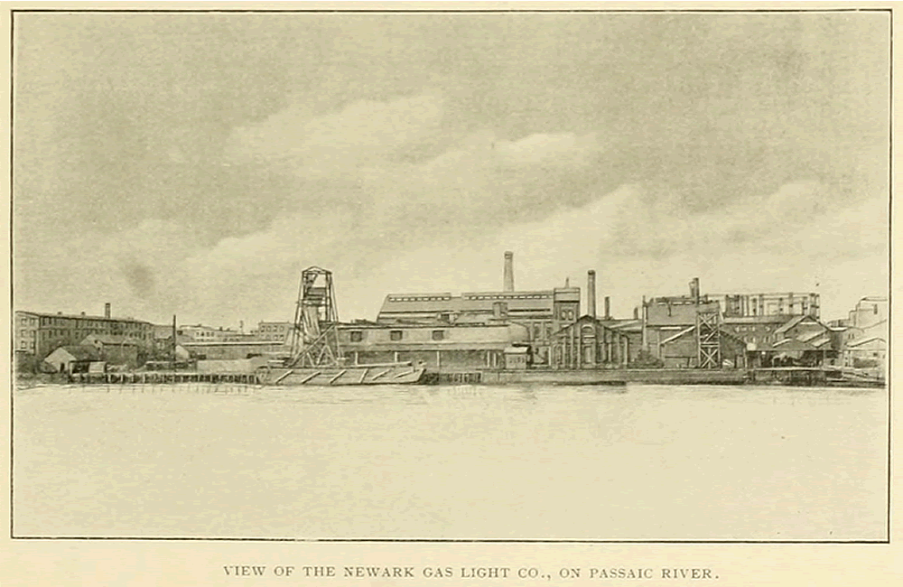 Newark Gas Light Company on the Passaic River
From: Newark Illustrated 1891
