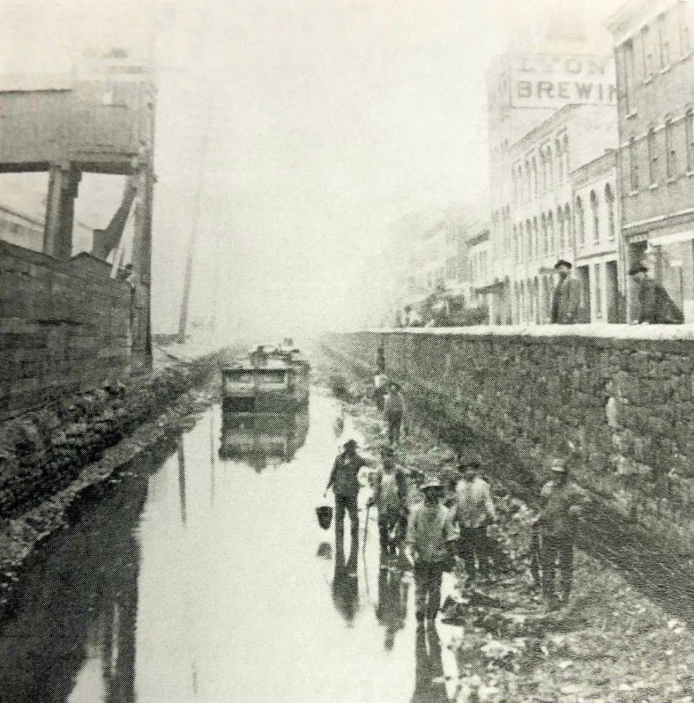 Cleaning the Canal Bed
Photo from the Lee Family
