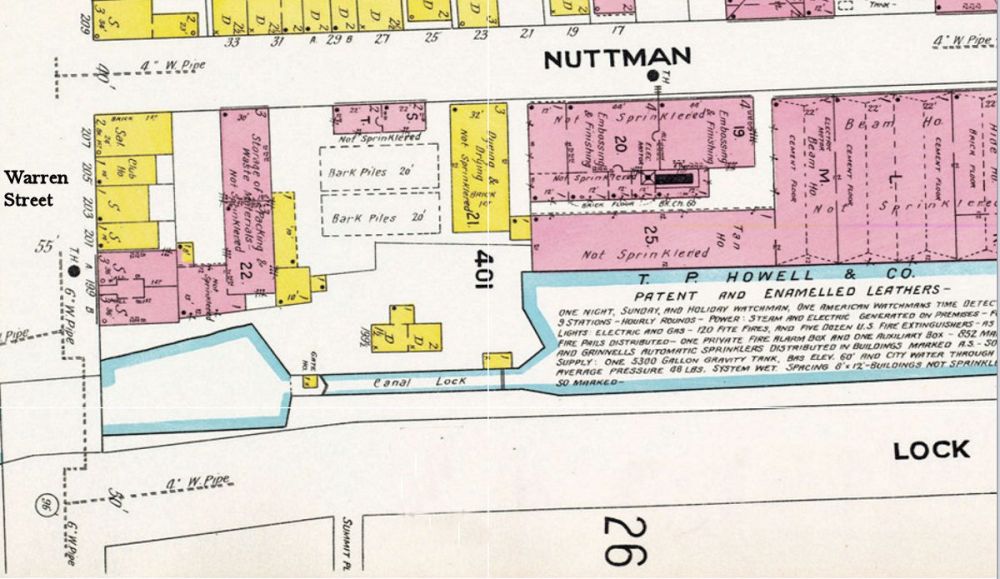 Lock Street between Warren Street & New Street
1908 Map
