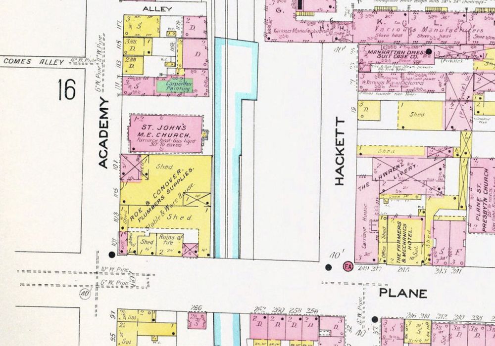 Plane Street
1908 map
