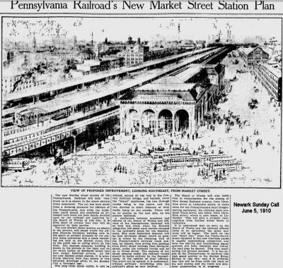 Pennsylvania Railroad's New Market Street Station Plan
June 5, 1910

