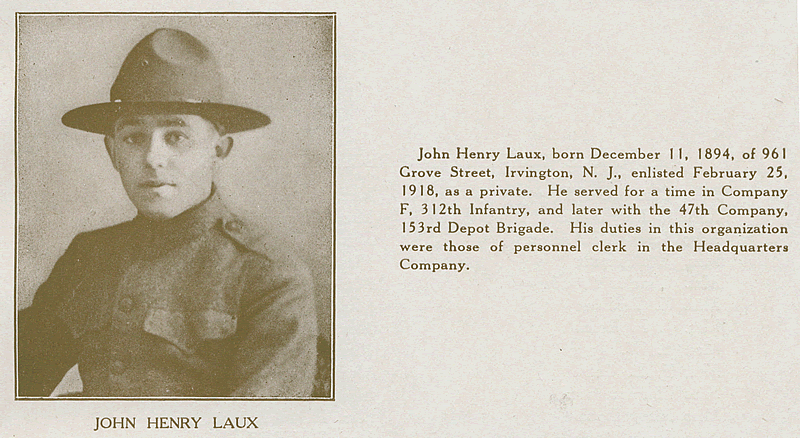 Laux, John Henry
From "World War Veterans of the Phi Epsilon Club"
