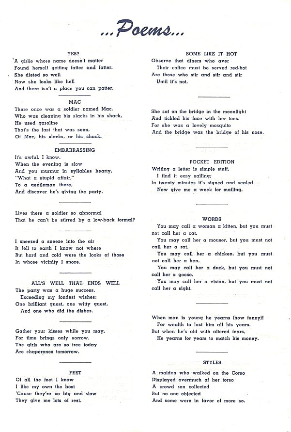 Page 4
Published by the Newark Y. M. & Y. W. H. A. for Men and Women
in the Armed Forces from Essex County.

Submitted by Nat Bodian
