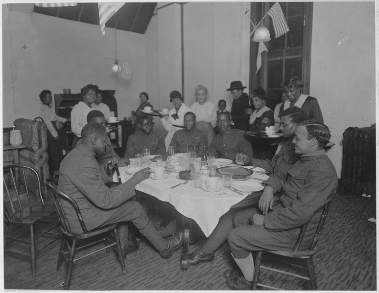 Afro-American Troops About to Leave for War 1917
Library of Congress

