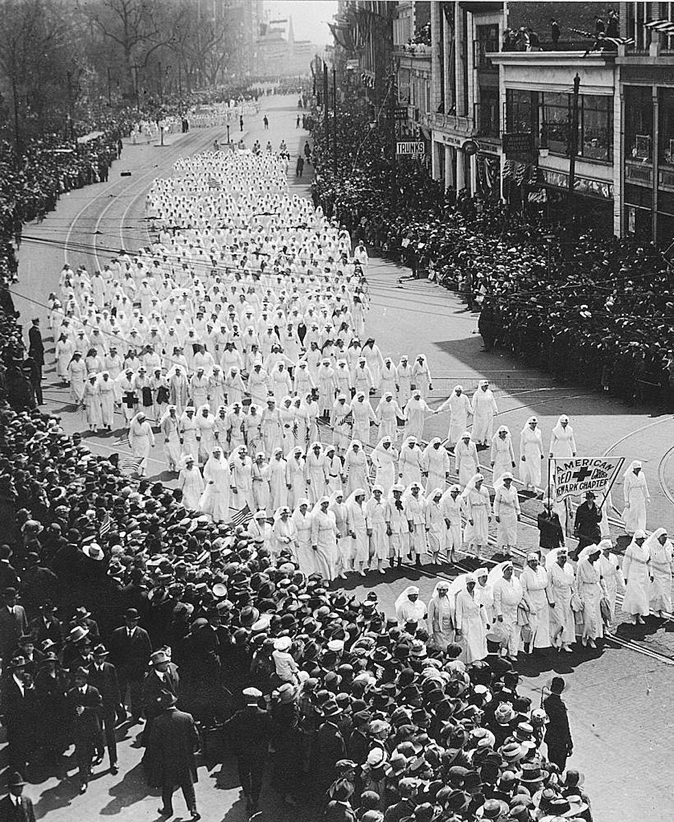 ~1918 Broad Street in front of Trinity Episcopal Church
Photo from the National Archives

