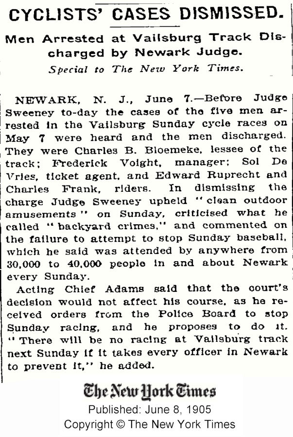 1905-06-08
Cyclists' Cases Dismissed
