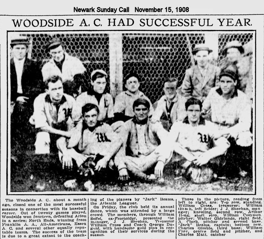 Woodside A. C. Had Successful Year
1908
