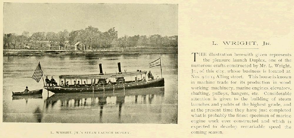 Pleasure Launch on the Passaic River
From: Newark Illustrated 1891
